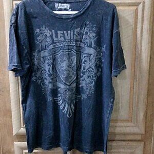 Original Levi Strauss & Co. Short Sleeve T-shirt  (Gray and Black Color)